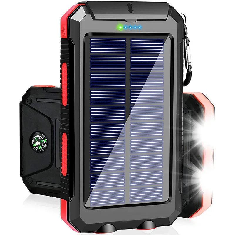 30,000mAh Solar Power Bank – Rugged, Waterproof & Emergency‑Ready.