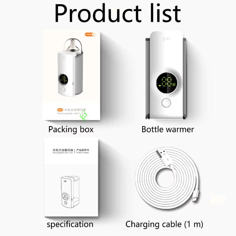 Smart Feeding On the Go – Cordless Baby Bottle Warmer for Modern Parents.