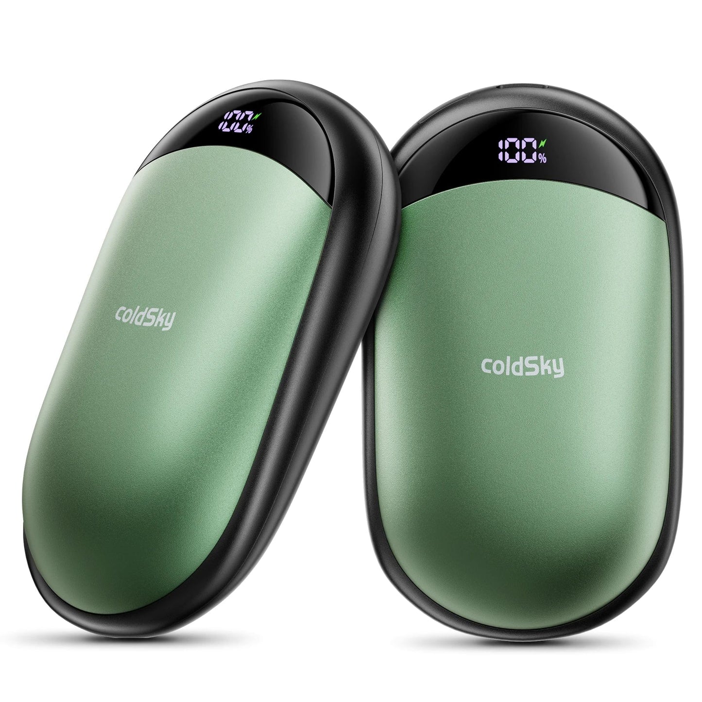 2-in-1 Rechargeable Magnetic Hand Warmers – 2 Pack with Digital Display | Smart Winter Comfort for Commuting, Sports, and Gifting.