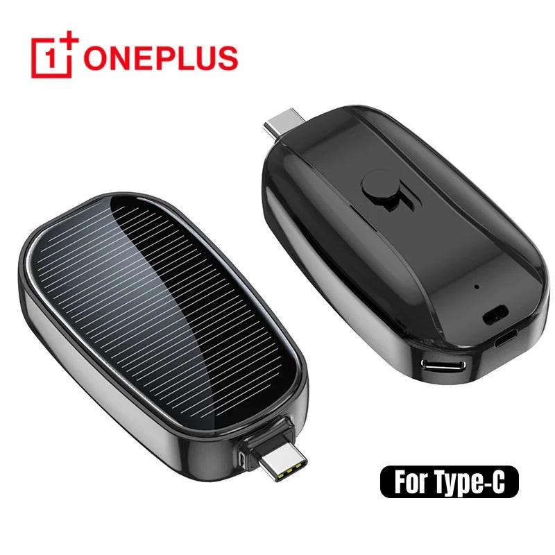 Solar Mini Power Bank Key Ring – Emergency Charger (1200mAh).