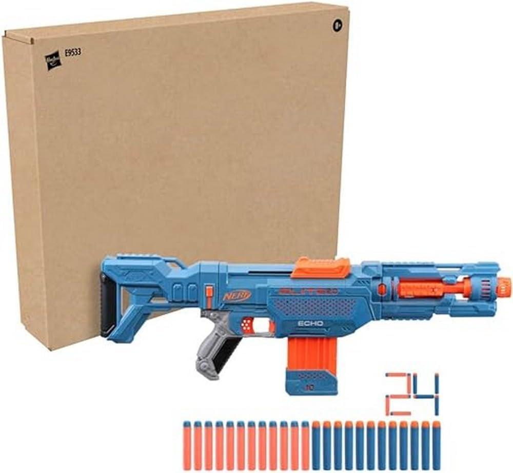 Nerf Elite 2.0 Echo CS‑10 – Upgrade‑Ready Foam Dart Blaster with Slam Fire Action.