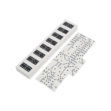 White and Black Finish Domino Box.