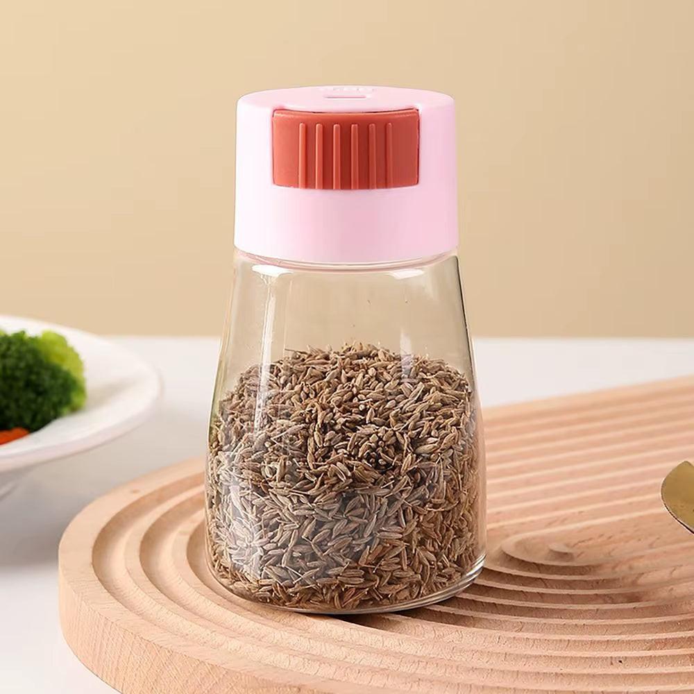 Dustproof 0.5G Press Type Seasoning Container - The Ultimate Salt Dispenser for a Tidy Kitchen!.