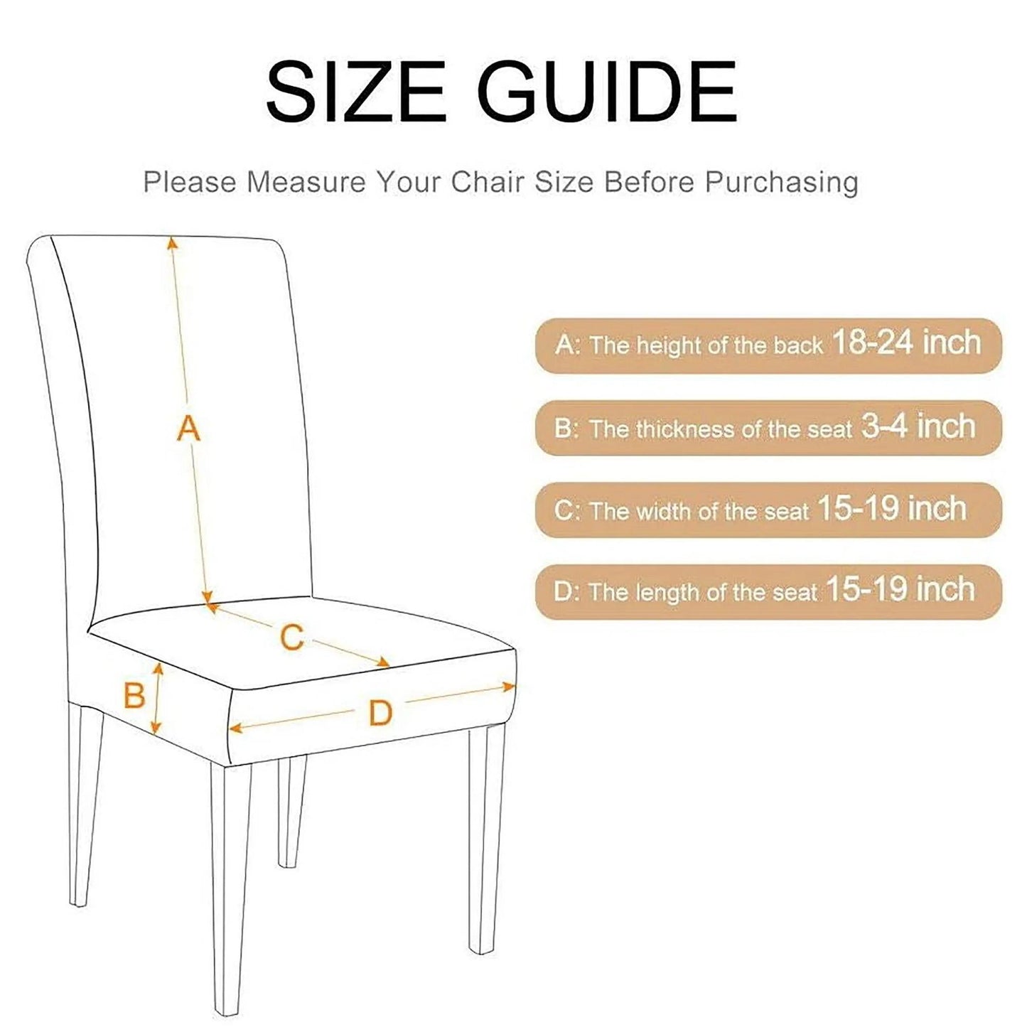 6‑Pack Stretch Christmas Chair Covers – Festive Dining Room Slipcovers.