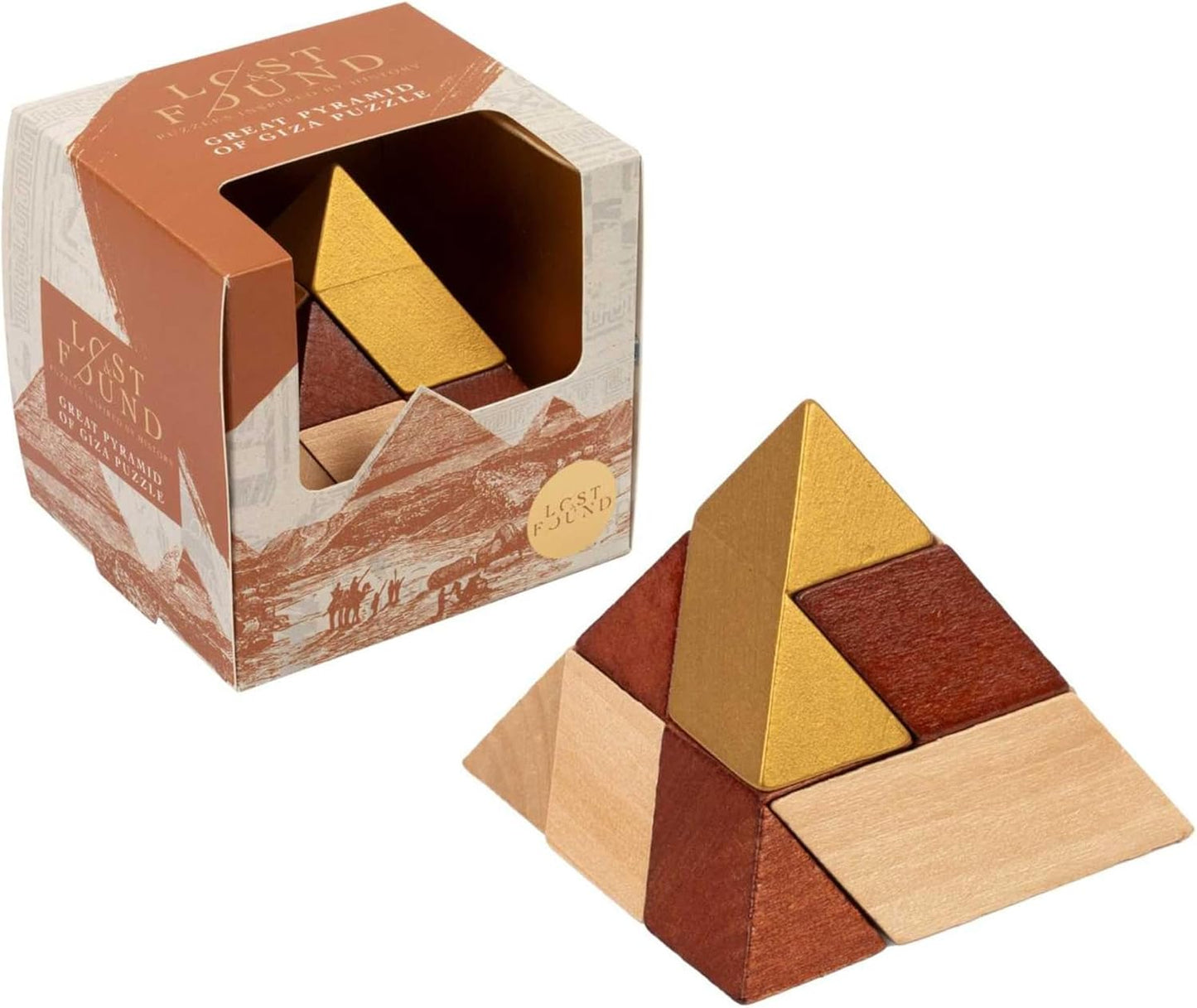 Great Pyramid of Giza Wooden Puzzle | Ancient Egypt Brain Teaser | Holiday Gift Challenge.