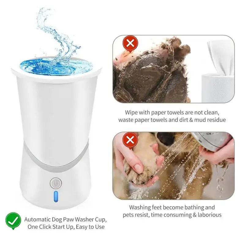 Revolutionary Automatic Dog Paw Cleaner – Portable Silicone Foot Washer for Small & Medium Dogs.