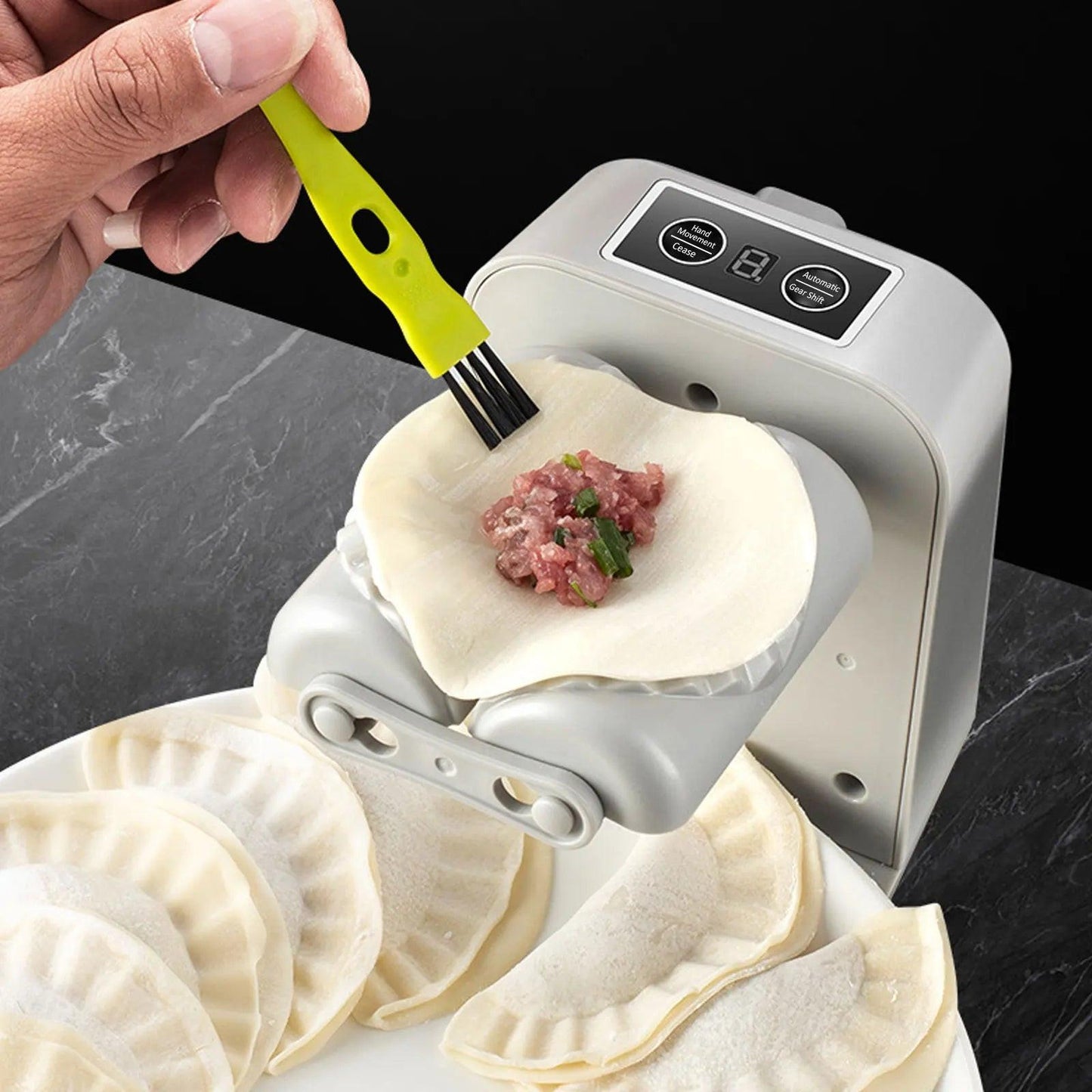 Electric Dumpling Maker – Rechargeable, Dual‑Speed, Design‑Led Efficiency.