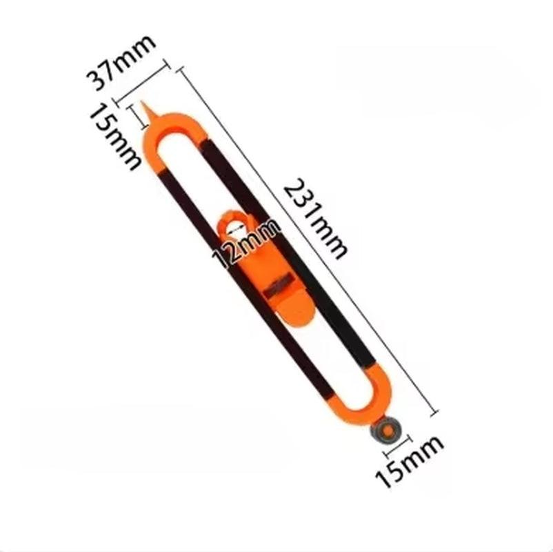 Precision Adjustable Profile Gauge with Locking Mechanism - Perfect for Woodworking, Tiling & DIY Projects - Compact, Durable & User-Friendly!.