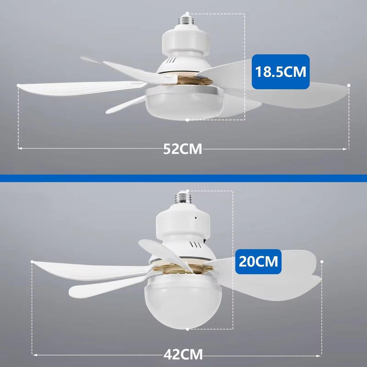 LED 30W Ceiling Fan Light – Efficient Cooling & Adjustable Lighting.