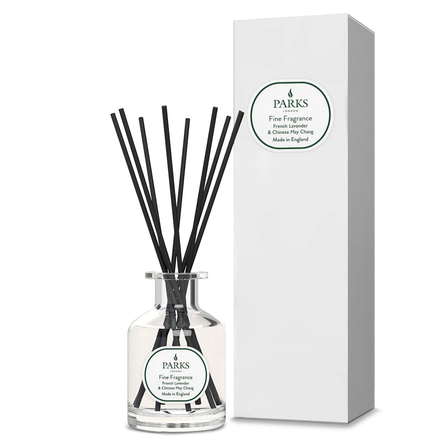 FINE FRAGRANCE 100ML DIFFUSER FRENCH LAVENDER & CHINESE MAY CHANG.