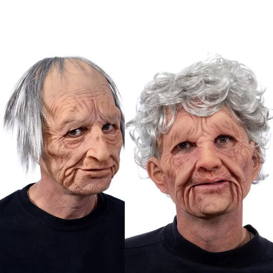 Unleash the fun this Halloween with our 2025 Wrinkled Head  Full Mask!