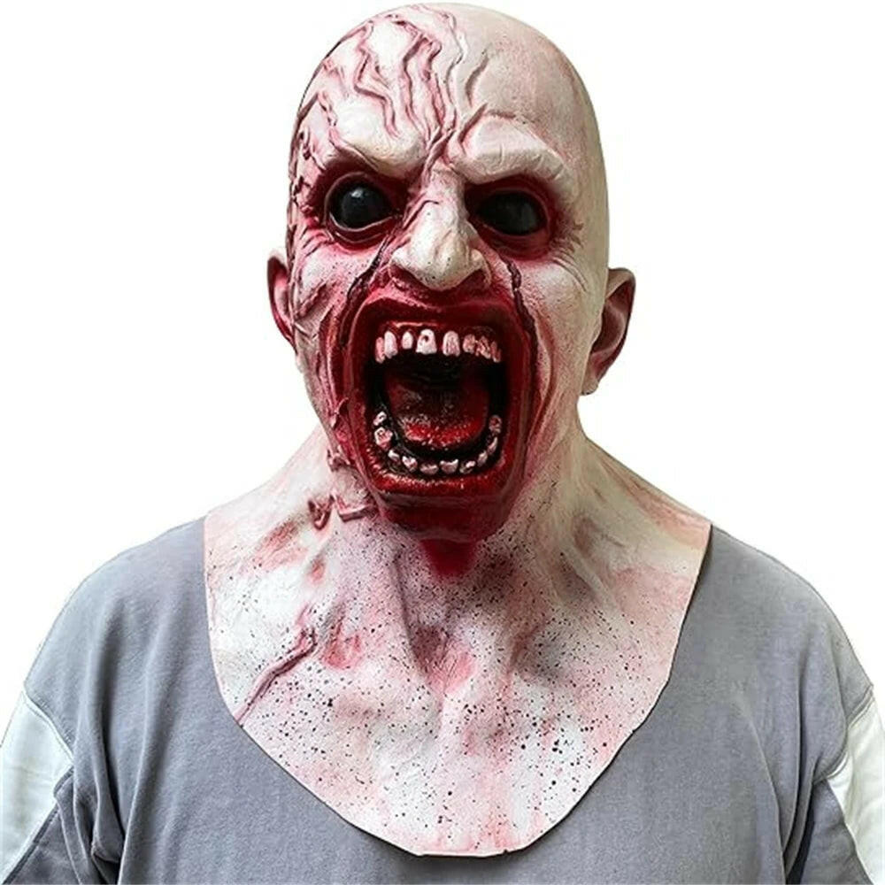 Zombie Latex Mask – Realistic Horror Face Prop for Halloween and Cosplay
