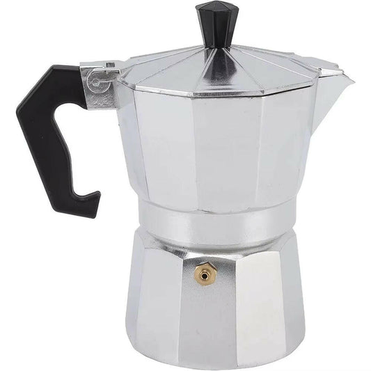 Aluminum Italian Octagonal Moka Coffee Kettle - Authentic Traditional Coffee  Pot for Home, Office, Travel, and Outdoor Use.