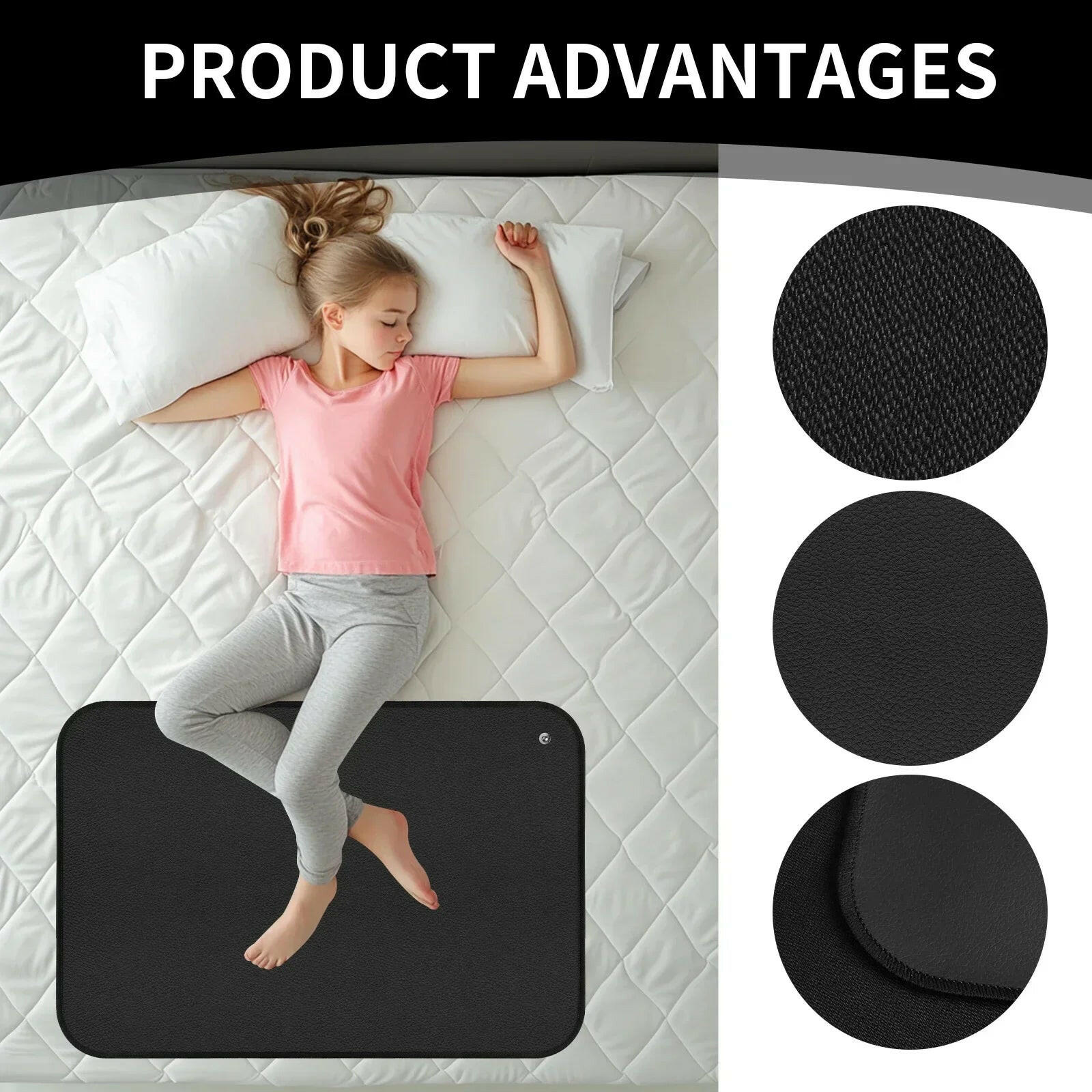 Conductive Grounding Mat – Indoor Earthing Pad for Sleep, Stress Relief, and Wellness Support