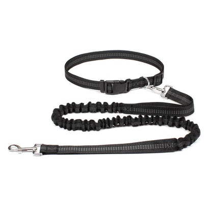 Premium Hands-Free Dog Leash with Adjustable Waist Belt and Chest Strap for Comfortable Walking, Running, and Jogging Adventures.