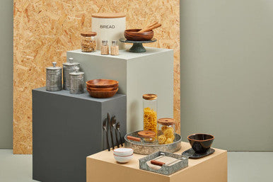 Easton 5 Piece Kitchen  Storage Set in Cream