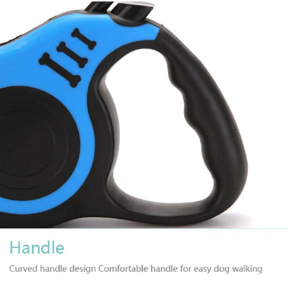 Walk Freely, Stay in Control – 16.5FT Retractable Dog Leash with One-Touch Brake.