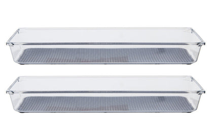 Romm Large Set Of Two Kitchen Organisers With Rubber Insert