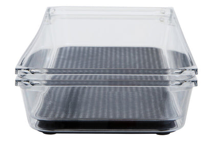 Romm Large Set Of Two Kitchen Organisers With Rubber Insert