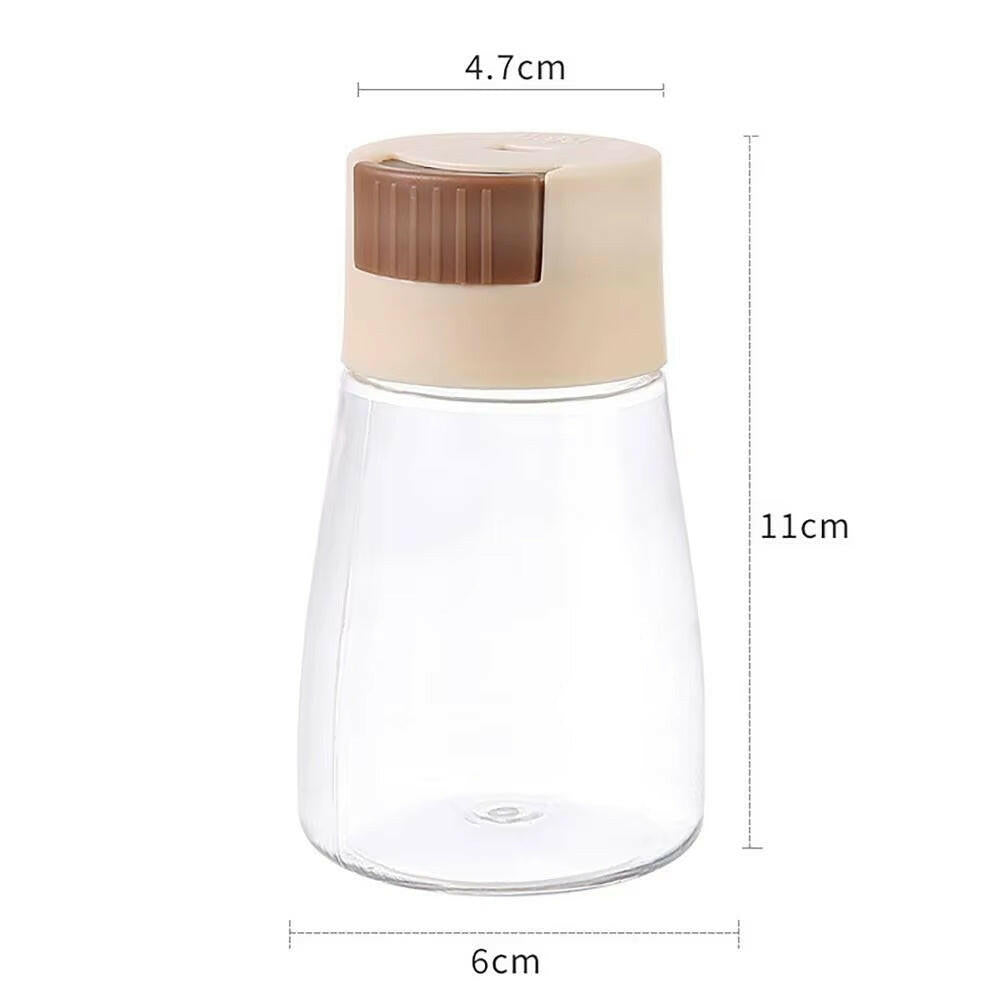 Dustproof 0.5G Press Type Seasoning Container - The Ultimate Salt Dispenser for a Tidy Kitchen!.