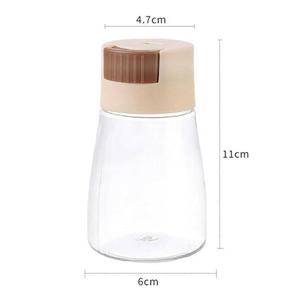 Dustproof 0.5G Press Type Seasoning Container - The Ultimate Salt Dispenser for a Tidy Kitchen!.
