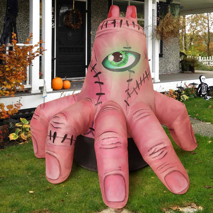 6FT Halloween Inflatable  Broken Hand with LED Lights – Waterproof Blow-Up Yard Decoration for Indoor/Outdoor Use