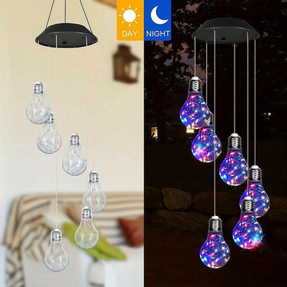 Solar Wind Chime Lamp – Seven-Color Magic for Indoors & Out!.