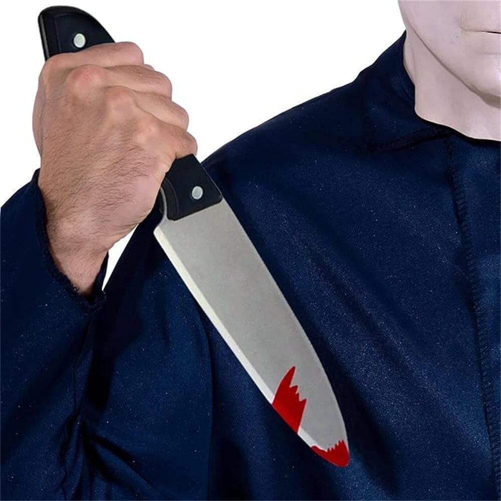 Michael Myers White Latex Mask – Horror Movie Headgear for Halloween, Cosplay & Pranks