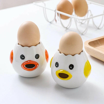 Cartoon Little Chicken Ceramic Egg Separator Egg Yolk Egg White Separator Filter Baking Tool for Bakery Kitchen Tools.