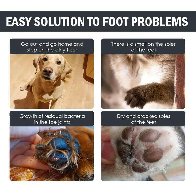 Dog Paw Washing Foam -  Rinse-Free Paw Cleaner.