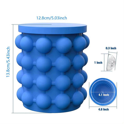 Flexible Silicone Ice Cube Maker - - Portable, Durable & Reusable!.
