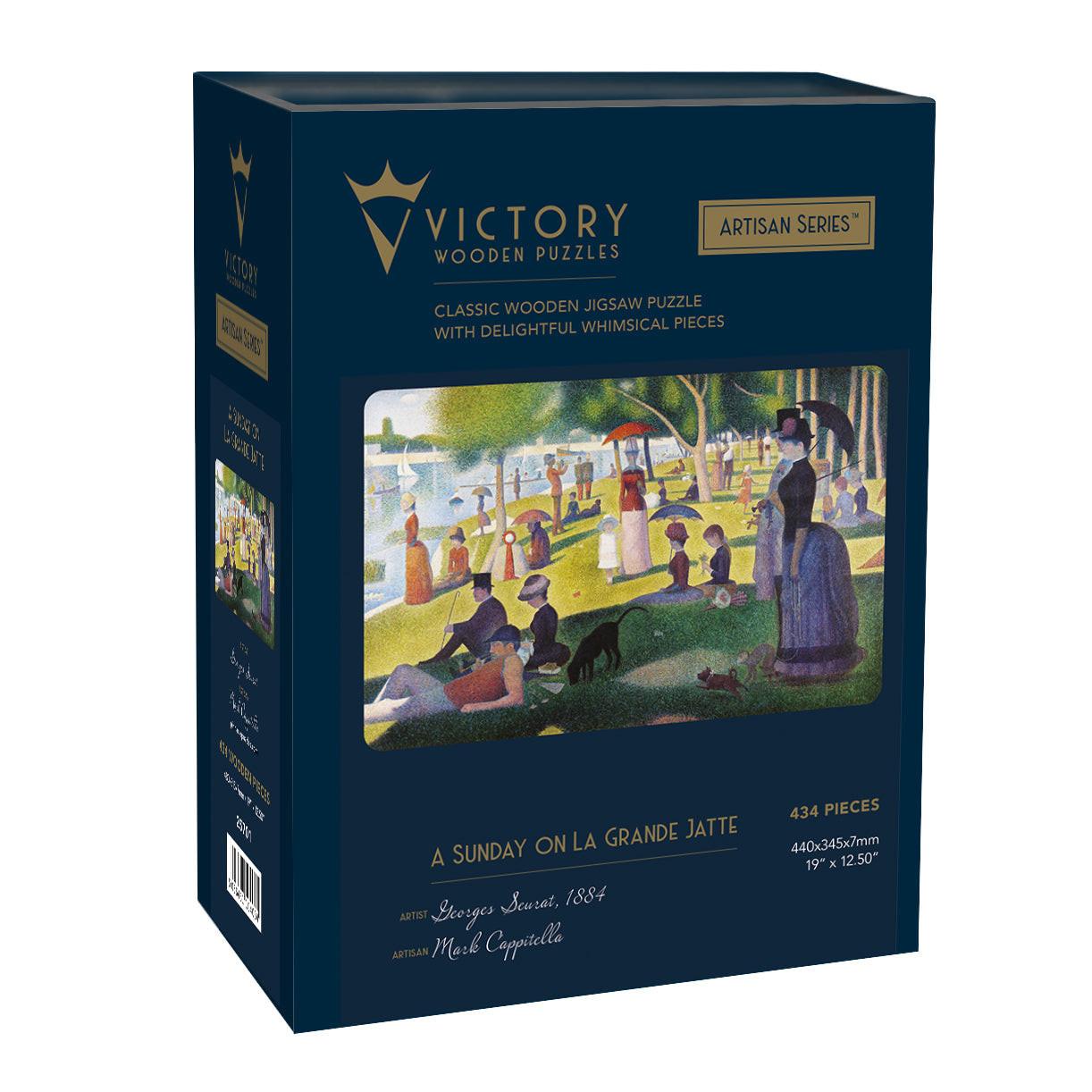 A Sunday on La Grande Jatte – Artisan™ Wooden Puzzle by Georges Seurat & Mark Cappitella (434 Pieces).