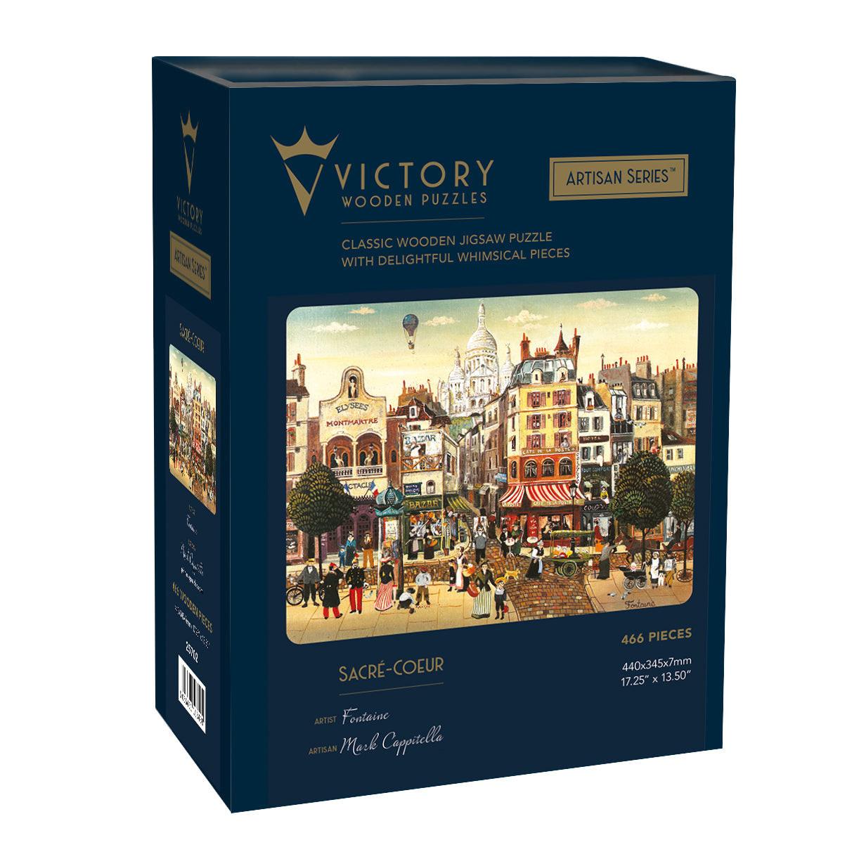 Sacré-Cœur – Artisan™ Wooden Jigsaw Puzzle, 466 Pieces (7mm Edition).
