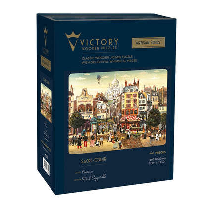 Sacré-Cœur – Artisan™ Wooden Jigsaw Puzzle, 466 Pieces (7mm Edition).