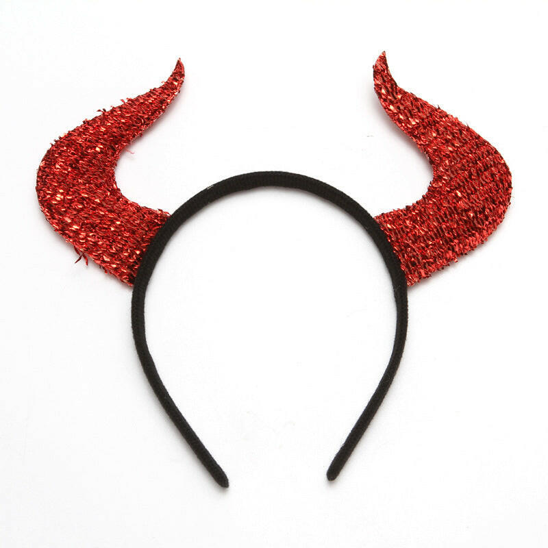 Halloween Horn and Trident Headband Set – 2PCS Devil Costume Accessories for Parties and Festive Decor