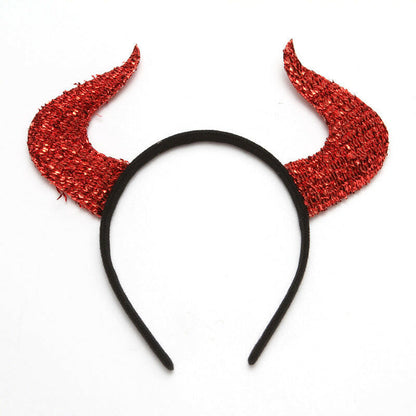 Halloween Horn and Trident Headband Set – 2PCS Devil Costume Accessories for Parties and Festive Decor