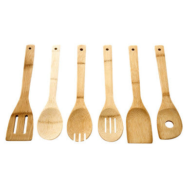 Aleki 6Pc Bamboo Kitchen Utensil Set