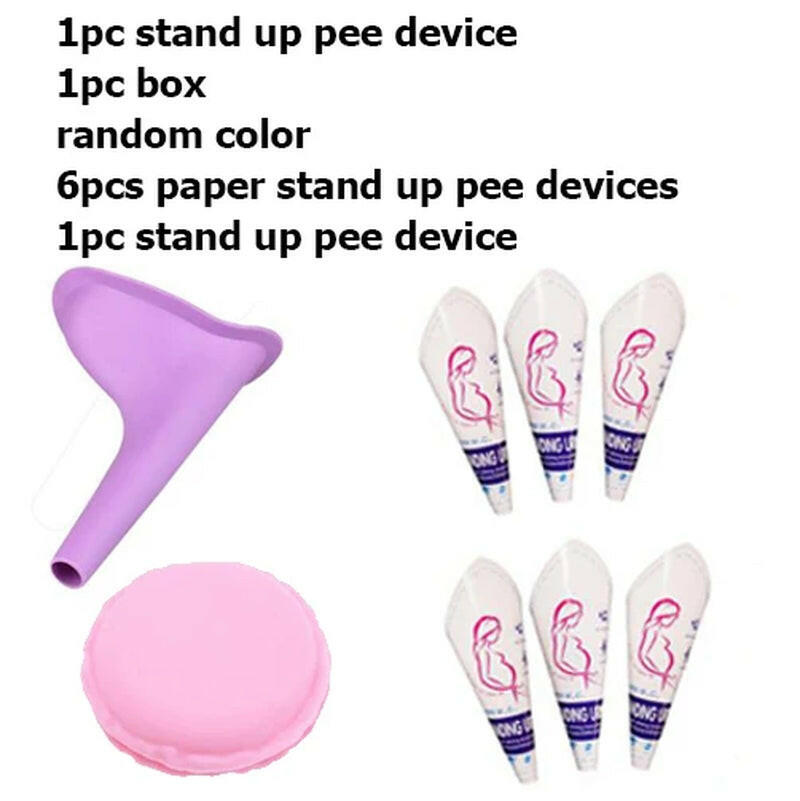Portable Female Urinal - Soft Silicone & Disposable Paper for Outdoor Adventures, Festivals, and Emergencies!.