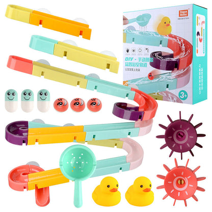 Colorful bath toys making bath time fun and safe for children, encouraging playful learning and creativity.