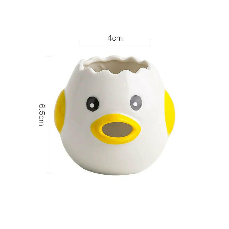 Cartoon Little Chicken Ceramic Egg Separator Egg Yolk Egg White Separator Filter Baking Tool for Bakery Kitchen Tools.