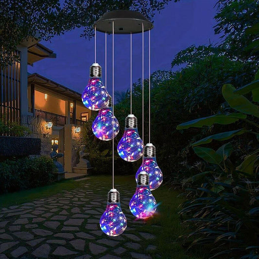 Solar Wind Chime Lamp – Seven-Color Magic for Indoors & Out!.