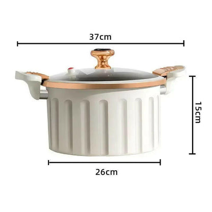 8L Enamel Micro Pressure Pot / Korean Vacuum Non Stick Pot.
