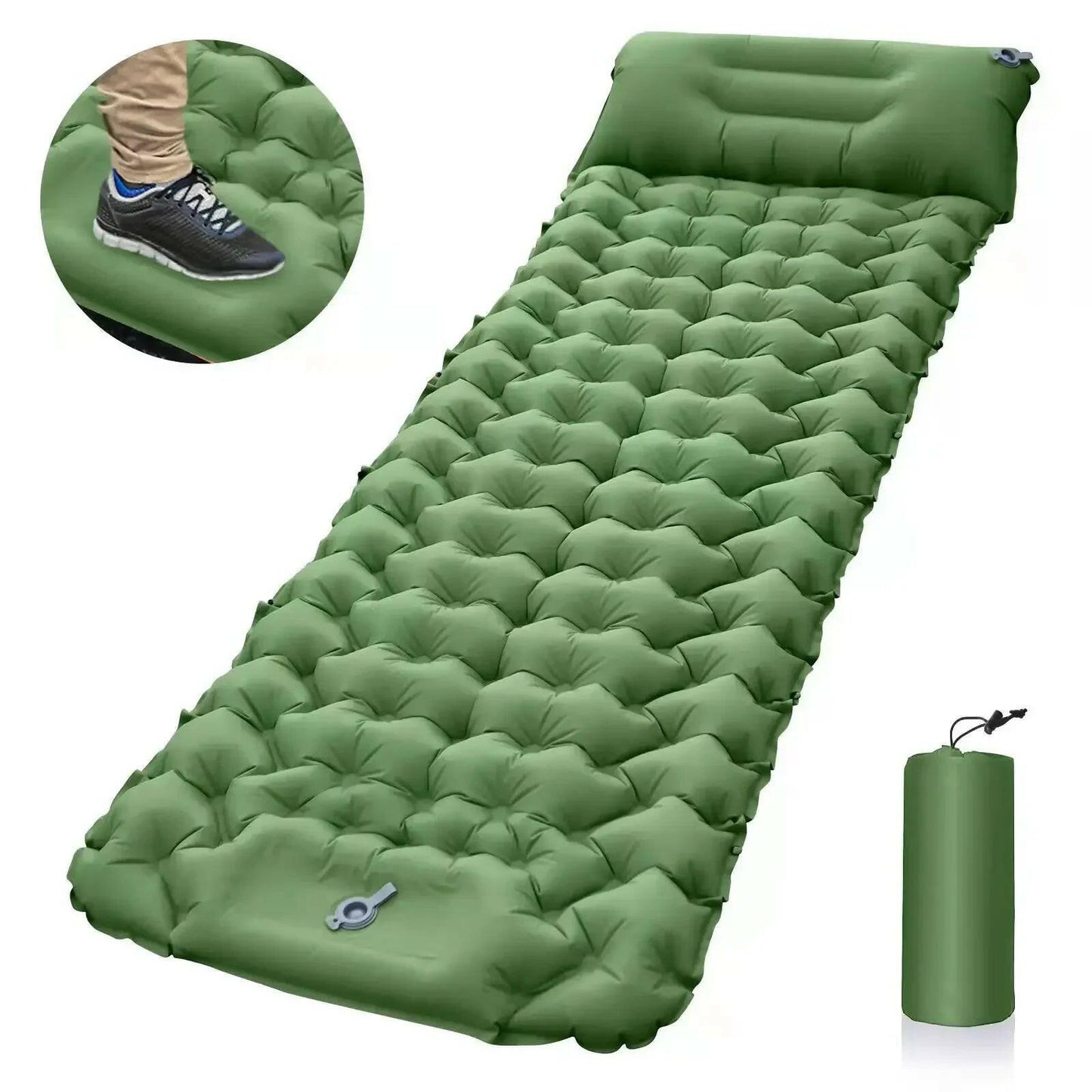 Camping Inflatable Mattress with Pillows.