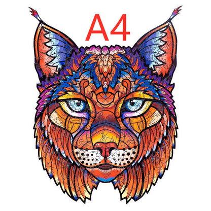 DIY wooden animal-shaped puzzle collection, eco-friendly basswood, artistic and educational gift set.