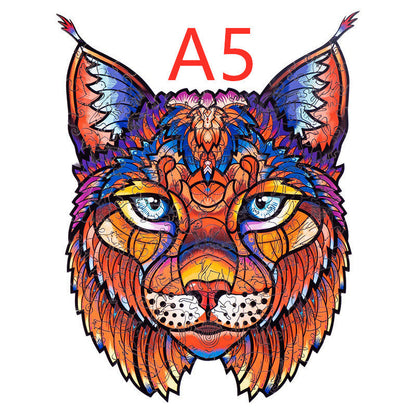 DIY wooden animal-shaped puzzle collection, eco-friendly basswood, artistic and educational gift set.