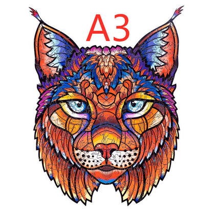 DIY wooden animal-shaped puzzle collection, eco-friendly basswood, artistic and educational gift set.