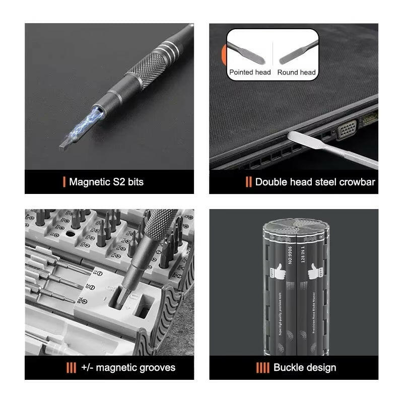 Master Your Repairs with the Ultimate 128-in-1 Screwdriver Set for Home & Phone!.