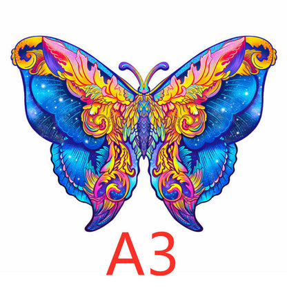 DIY wooden animal-shaped puzzle collection, eco-friendly basswood, artistic and educational gift set.