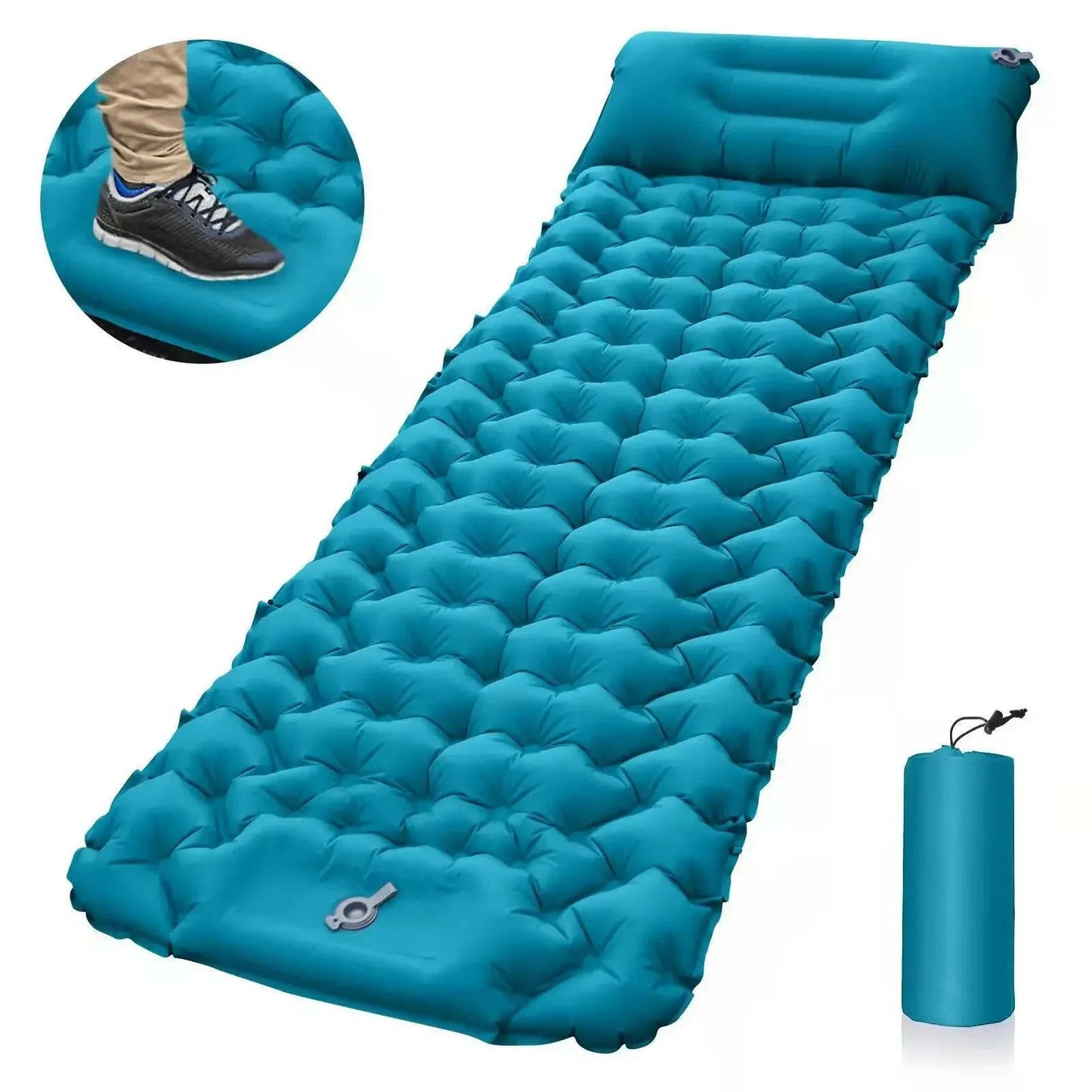 Camping Inflatable Mattress with Pillows.