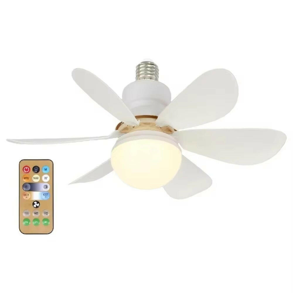 LED 30W Ceiling Fan Light – E27, Remote Control & Dimmable.